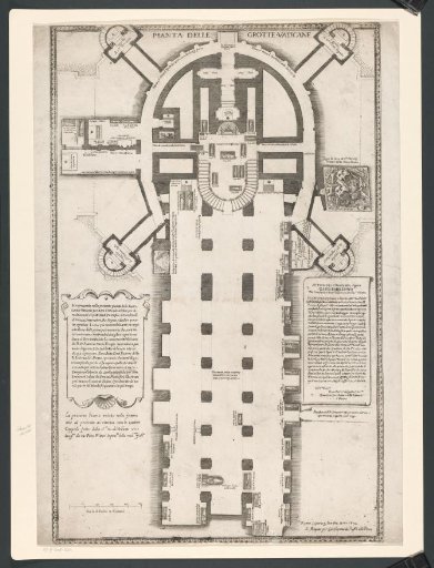 Plan of the catacombs of St. Peter's Basilica
