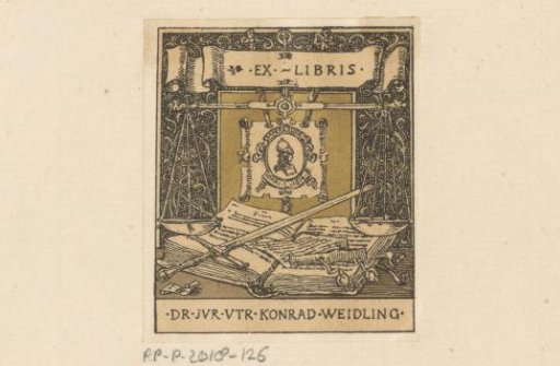 Ex libris of Konrad Weidling