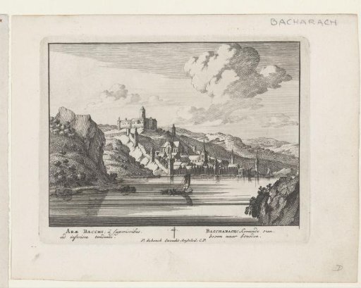 View of Bacharach and Stahleck Castle