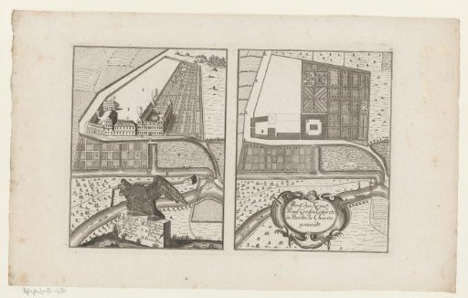 View and plan of the Charité Hospital, Berlin