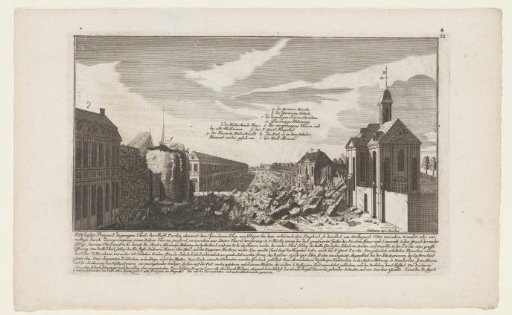 The explosion of the gunpowder tower on the Wallstrasse, Berlin