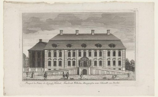 View of the palace of Friedrich Wilhelm, Margrave of Brandenburg-Schwedt, at Berlin