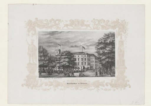 View of Bremen, at the Herdentor