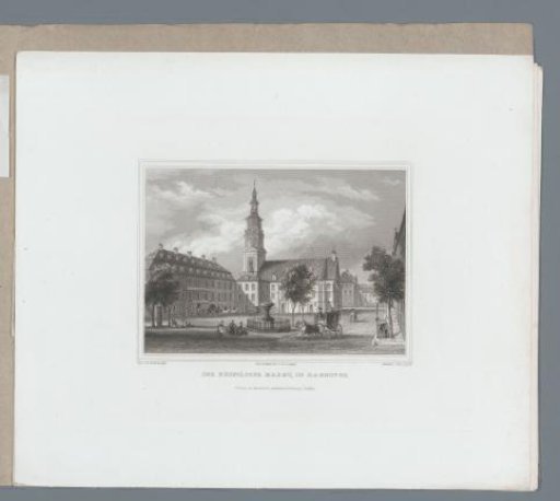 View of the Neustädter Markt, at Hanover