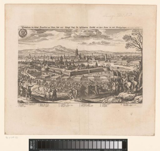 View of Frankfurt am Main during the conquest by Gustavus Adolphus of Sweden, 1631