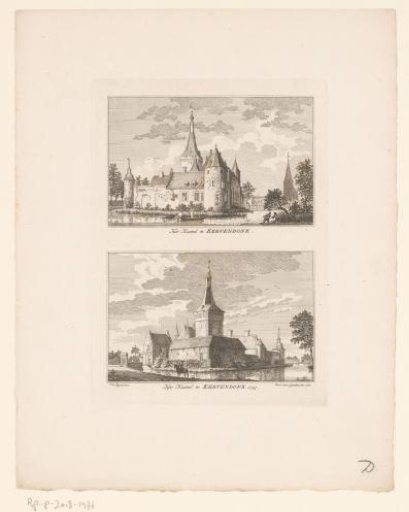 Castle at Kervenheim, 1743