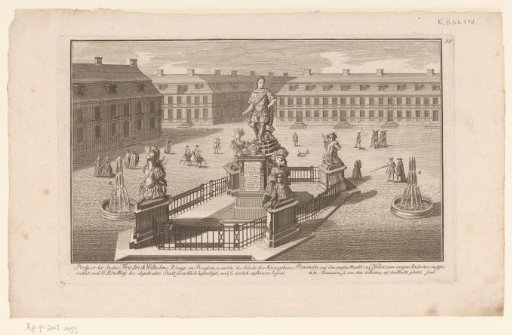 View of the monument to Frederick William I of Prussia, at Koszalin