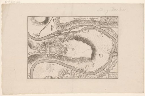 Fortress plan of Mont Royal, near Traben-Trarbach