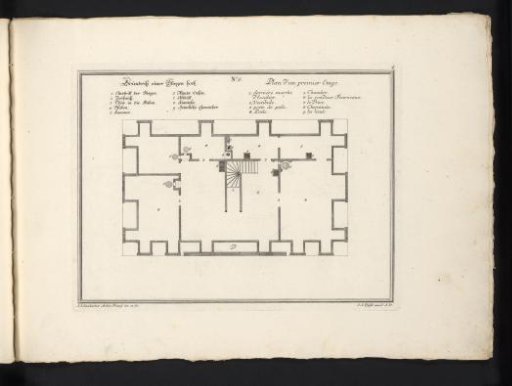 Plan of the first floor of the Hauptwache, at Frankfurt am Main