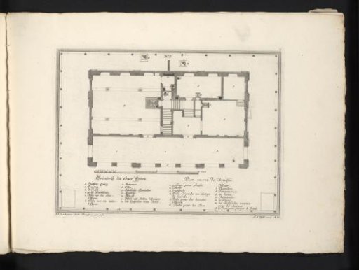 Plan of the ground floor of the Hauptwache, at Frankfurt am Main