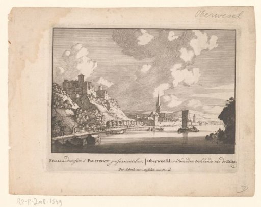 View of Oberwesel, with Schönburg on the left