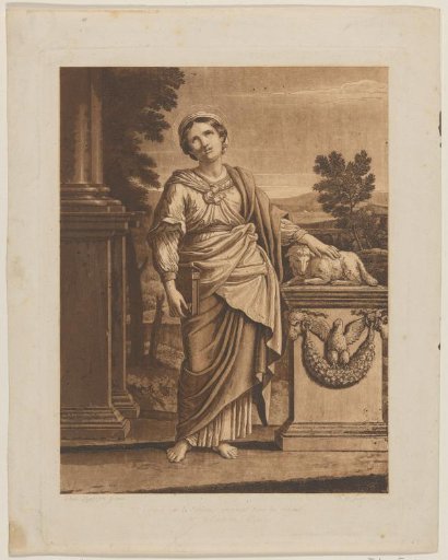 Saint Agnes with a lamb
