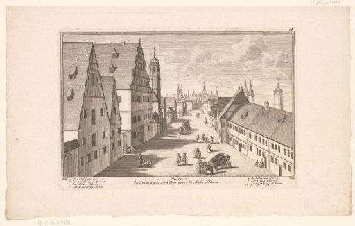 View of the Spitalgasse, at Rothenburg ob der Tauber
