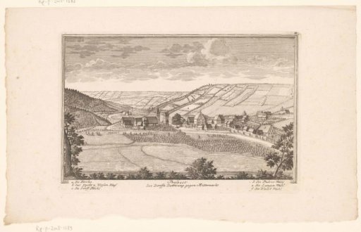 View of the village of Dettwang, near Rothenburg ob der Tauber