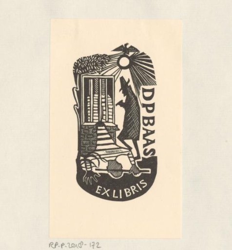 Ex libris of Dirk Pieter Baas