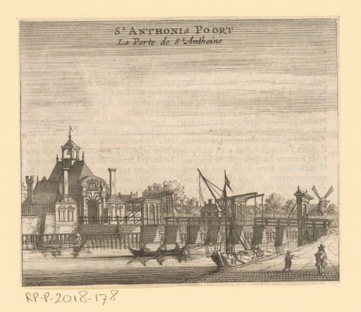 View of the Second Sint-Antonies Gate in Amsterdam