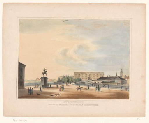 View of Gustav Adolfs torg, at Stockholm