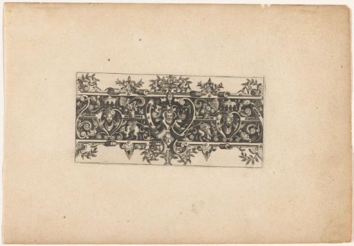 Scrollwork along a frieze