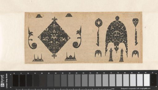 Two black ornaments