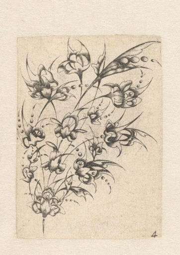 Goldsmith's bouquet in the shape of a silver reaper