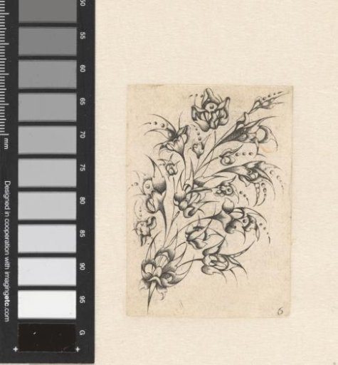 Goldsmith's bouquet in the shape of a silver reaper