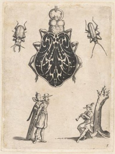 Goldsmith's bouquet in the shape of a scarab