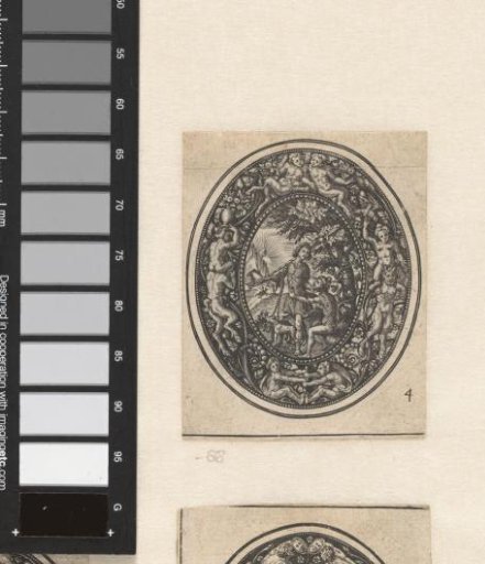 Oval medallion with Venus restraining Adonis from hunting