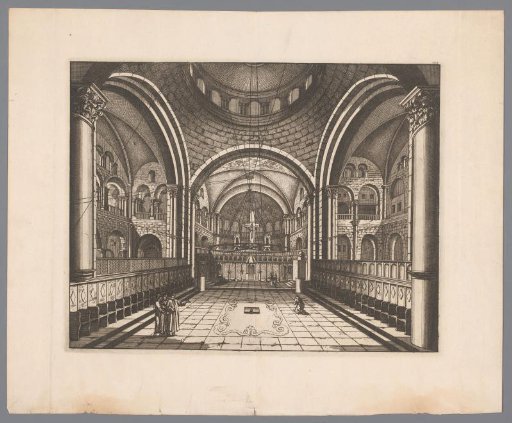 View of the interior of a church