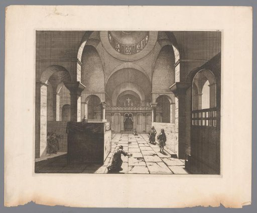 View of the interior of a church