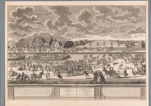 Ice skating on the Amstel