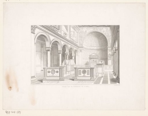 View of the interior of San Clemente, Rome