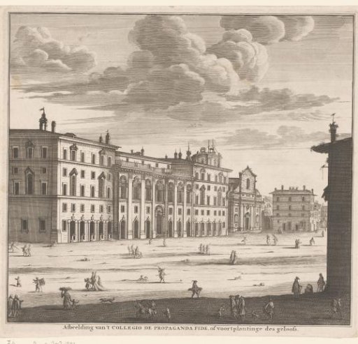 View of the Collegio di Propaganda Fide, at Rome