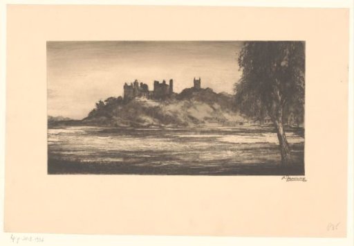View of Linlithgow Palace and Linlithgow Abbey