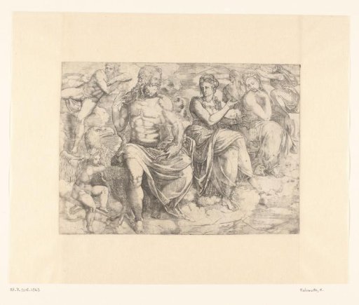 Jupiter with Cupid and Goddesses