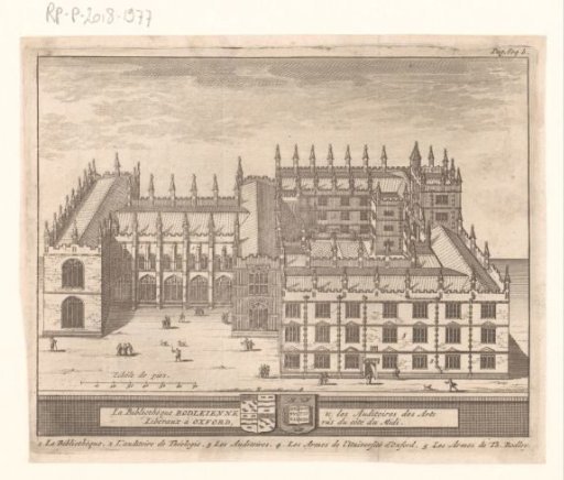 View of the Bodleian Library, at Oxford