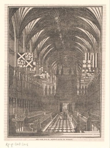 View of the interior of St George's Chapel, at Windsor Castle