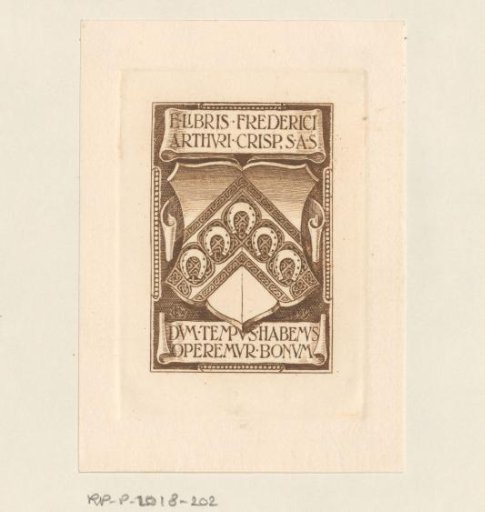 Ex libris of Frederick Arthur Crisp