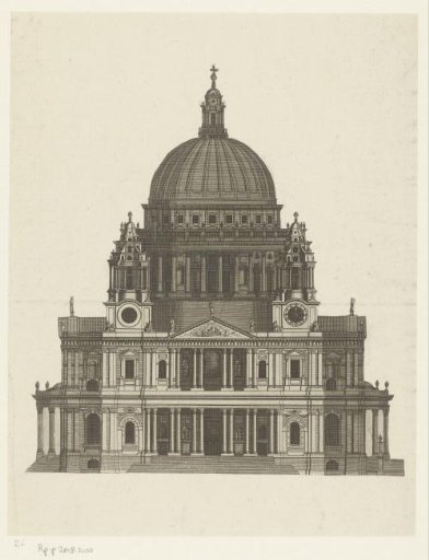View of St Paul's Cathedral, London