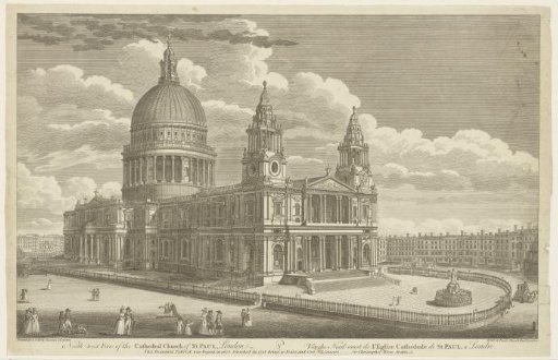 View of St Paul's Cathedral, London