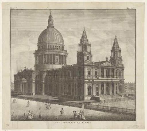 View of St Paul's Cathedral, London