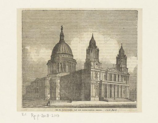 View of St Paul's Cathedral from the northwest, London