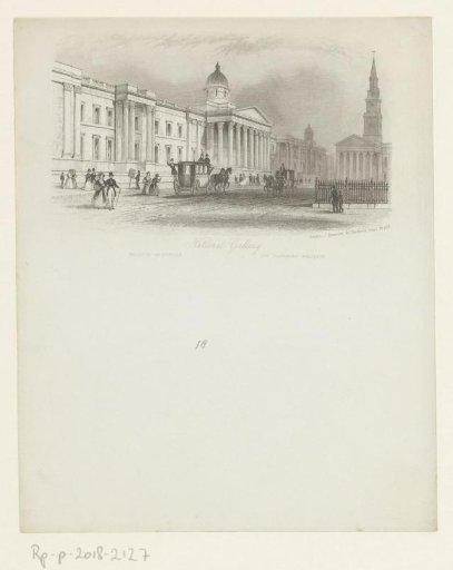 View of the National Gallery, London