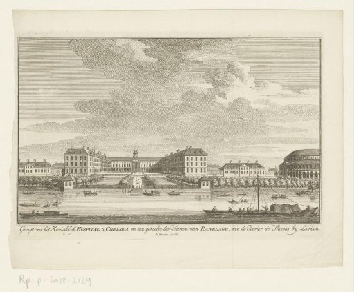 View of the Royal Hospital Chelsea, London