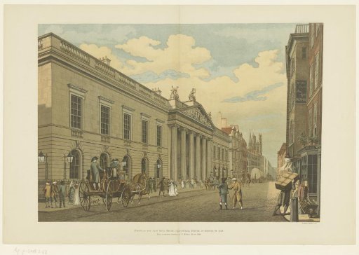 View of the East India House, London