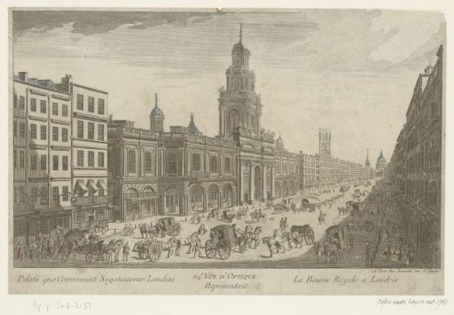 View of the Royal Exchange, London