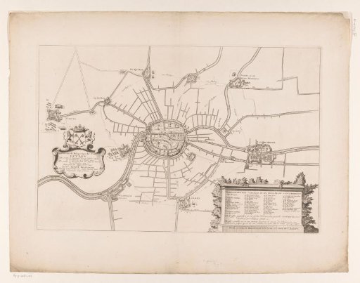 Map of the Siege of Leiden, 1573-1574