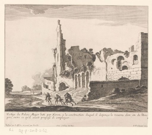 View of the ruins of the Domus Aurea, in Rome
