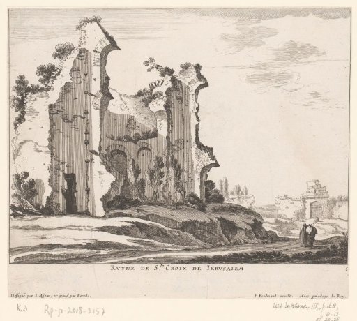 View of the ruins of Santa Croce in Gerusalemme, at Rome