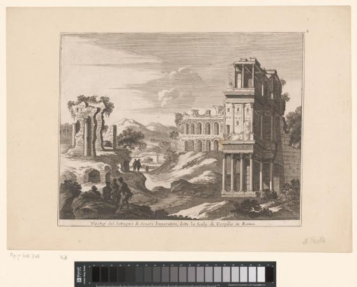 View of the ruins of the Septizonium, at Rome