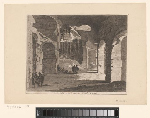 View of the ruins of the Baths of Caracalla, at Rome